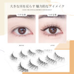 LASHIDOL つけまつげ ナチュラル まつげ つけまつげ 目尻 つけま 細い透明軸手作りつけまつ毛 まつ毛 つけま 自然（manga lash no.04） - 画像 (4)