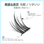 LASHIDOL つけまつげ 部分用 部分つけまつげ マツエク セルフ ナチュラル 人気 DIY つけまつ毛 再利用可能 目尻 手作り 高級繊維 自然な（NO.06 Girly） - 画像 (3)