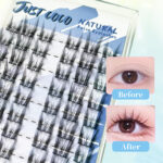 justcoco つけまつげ 大容量 部分用 つけまつげ ナチュラル 部分つけまつげ つけま つけまつ毛 束感 自然 手作りつけまつげ（SweetCat 01） - 画像 (4)