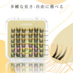 LASHIDOL つけまつげ 部分用 接着剤付き付けまつげ ノリがいらないつけまつげ 部分つけまつげ セグメント化された自己接着まつげ ナチュラル 人気 DIY つけまつ毛 手作り 高級繊維 自然な（NO.03） - 画像 (9)