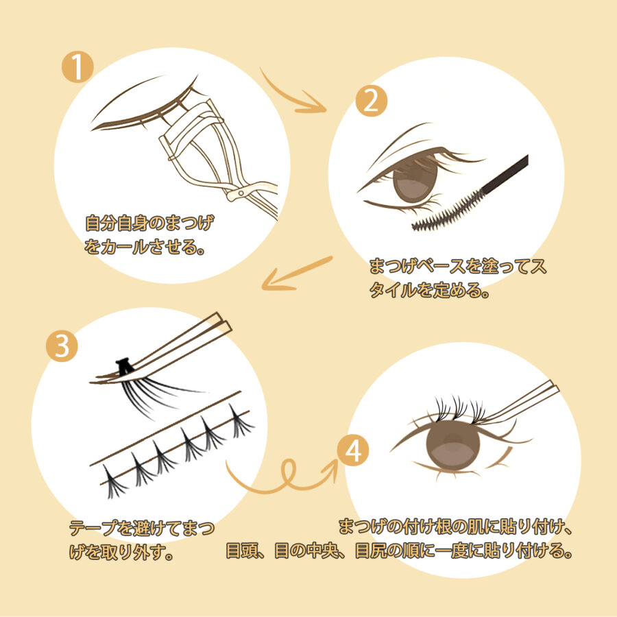 LASHIDOL 部分つけまつげ のり不要 すぐピタまつ毛 部分用 つけまつげ のり付き 束感まつ毛 つけま 接着剤付き付けまつげ ノリがいらないつけまつげ セグメント化された自己接着まつげ ナチュラル 人気 DIY 自然な  (NO.05) - 画像 (8)