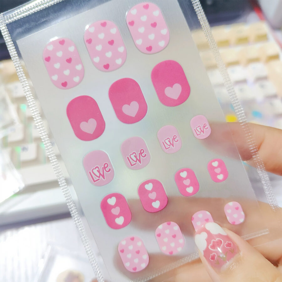 子供用ネイルシール キッズネイルステッカー｜簡単貼るだけ｜安心素材・爪にやさしい｜DIYネイル遊びに最適 - 画像 (3)