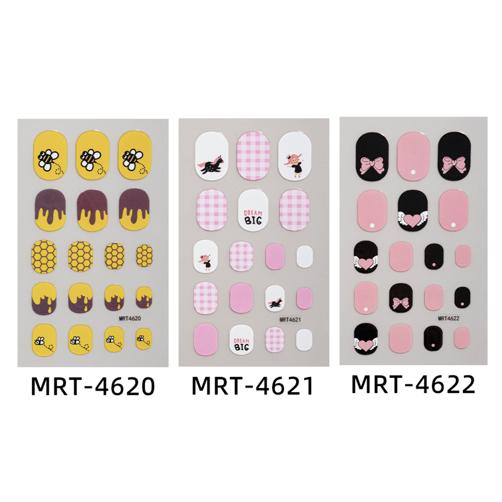 LASHIDOL 子供用ネイルシール キッズネイルステッカー|簡単貼るだけ|安心素材・爪にやさしい|DIYネイル遊びに最適