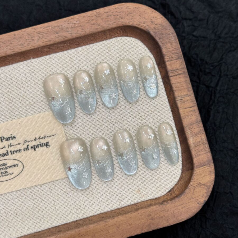 Lashidol ネイルチップ ハンドメイド 付け爪 10枚入 貼るだけ 簡単装着 自然なフィット感 大人可愛いデザイン