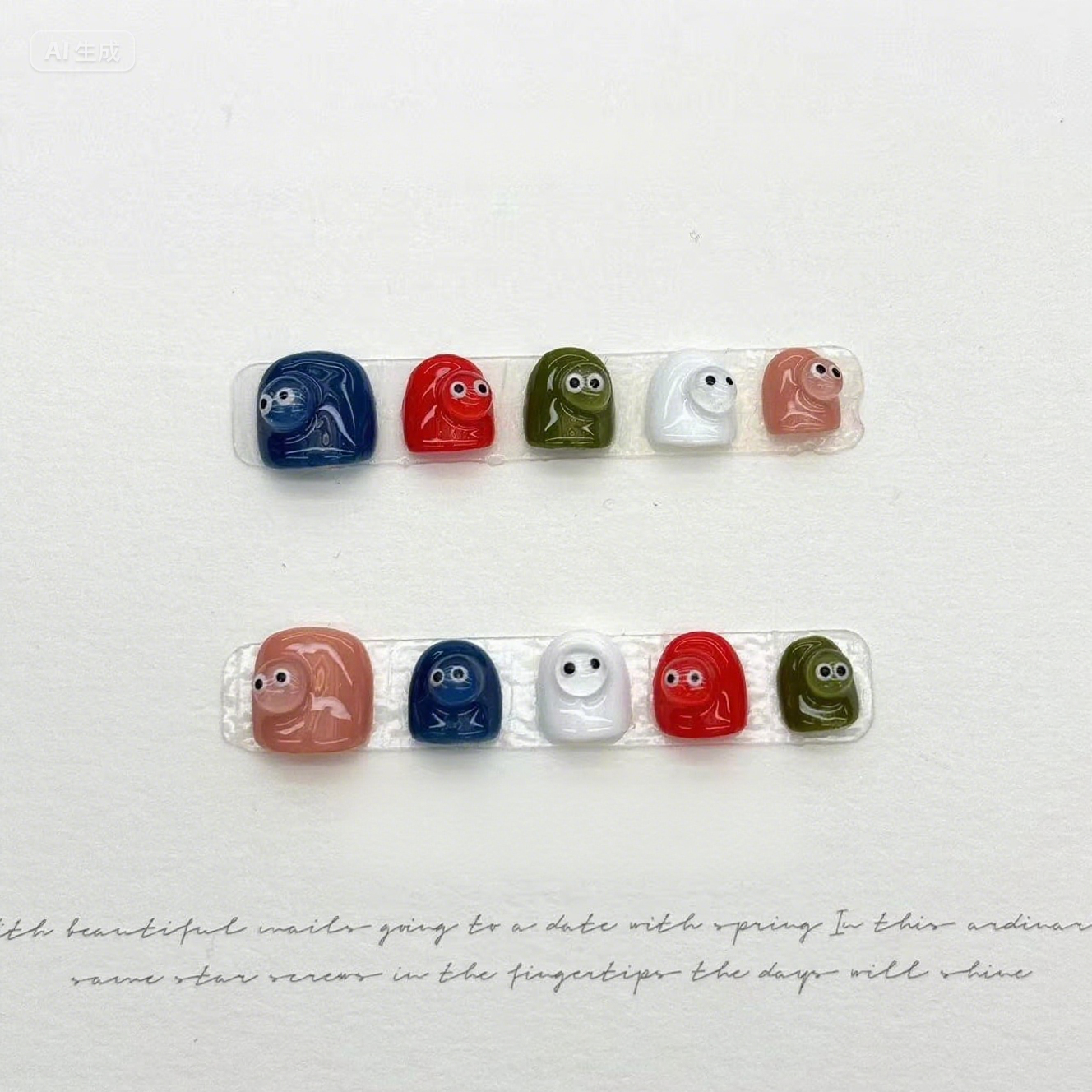 子供用 ネイルチップ 10枚セット キッズつけ爪+ネイルツール付き|簡単着脱・繰り返し使用可能|かわいいデザインでおしゃれデビューにぴったり